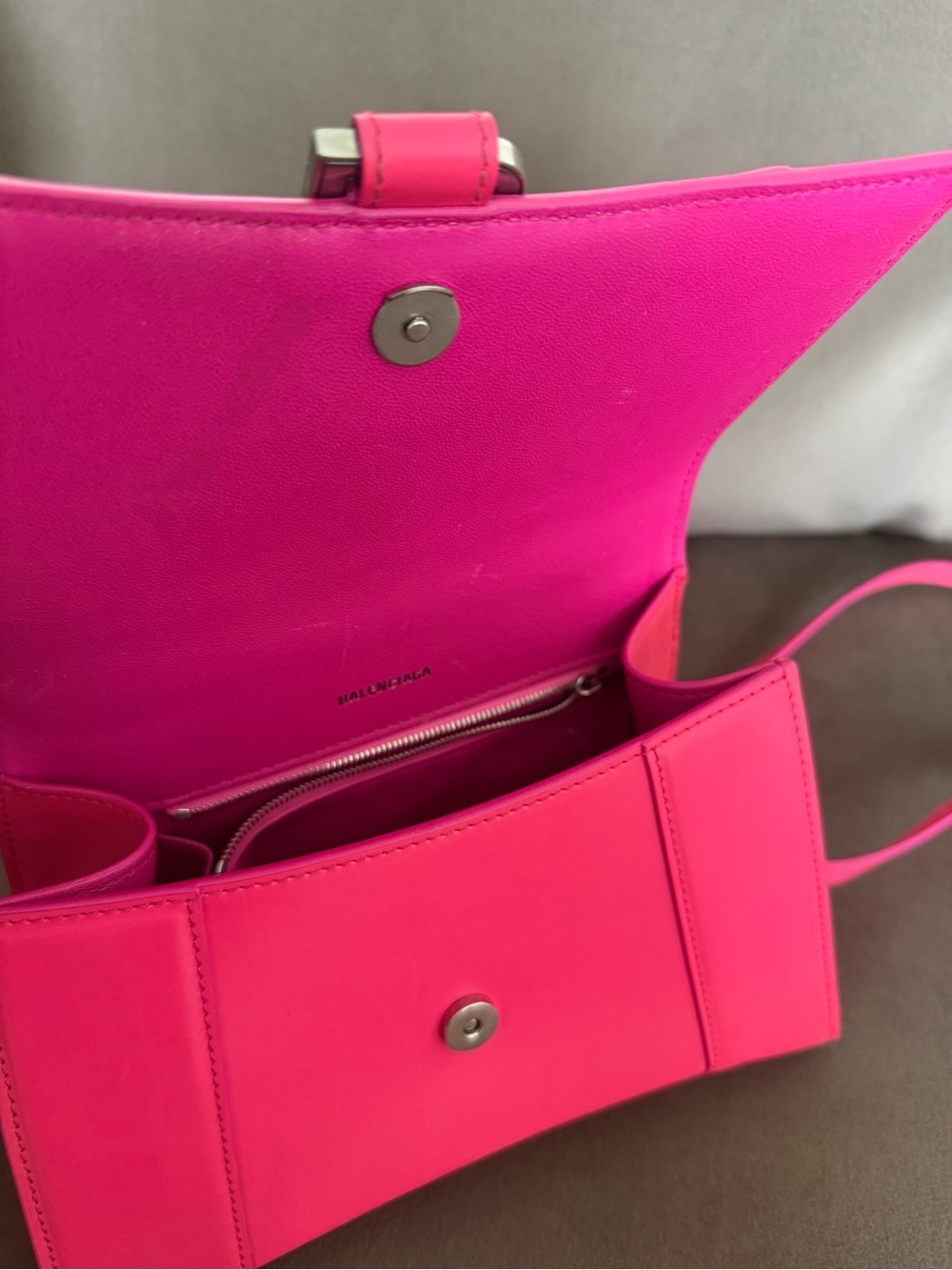 Balenciaga Mini Top Handle Bag in Bright Pink - Picture 5 of 12